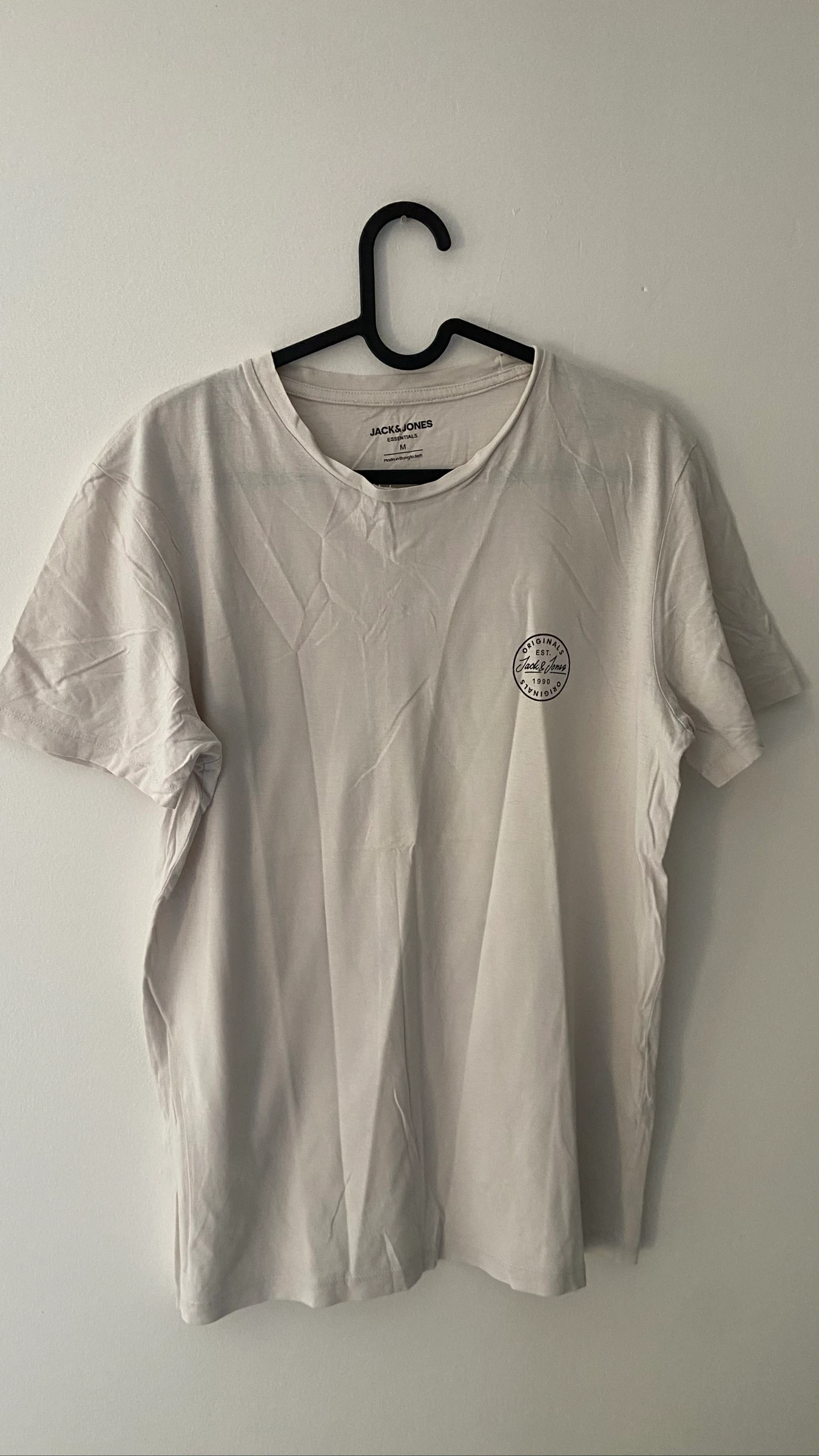 T-shirt blanc unie Jack and Jones taille M